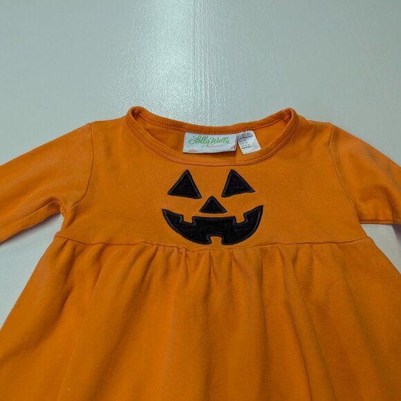 Lolly Wolly Doodle Size 5/6 Halloween Pumpkin Dress Orange - Picture 2 of 10